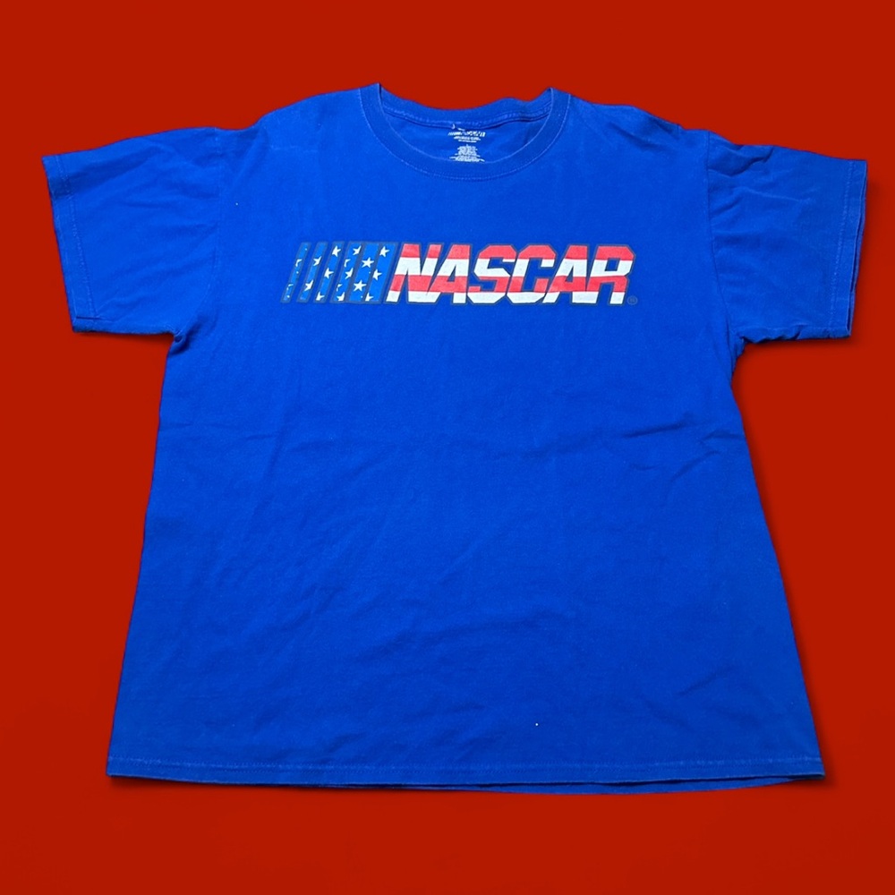 NASCAR American Flag Logo Graphic T-shirt